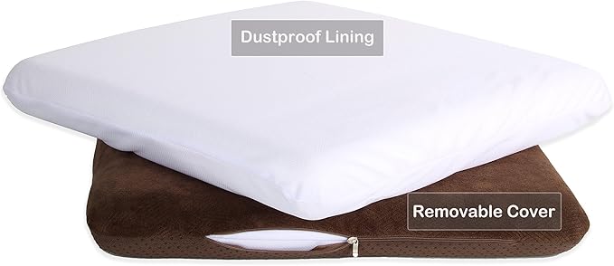 Sigmat Recliner Cushion for Elderly with Memory Foam 22x22x3 Inches Large Square Seat Cushion for Recliner Chair, Floor Pillow, Truck Seat Cushion Navy