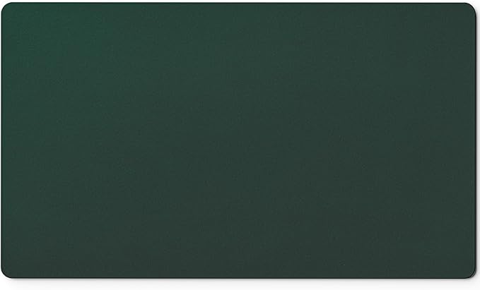 Nekmit Leather Desk Blotter Pad 24 x 14 Inches, Flat, Non-Slip, Waterproof, Green