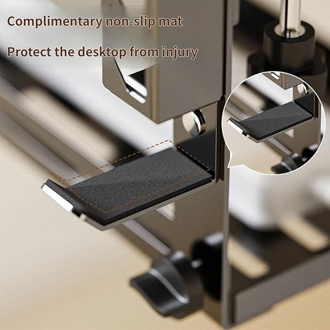 Space Saving Desk Edges Mount with Clamp Cable Management Organizers Builts in Storage Tray for Home Study Room Desk Cable Management Systems