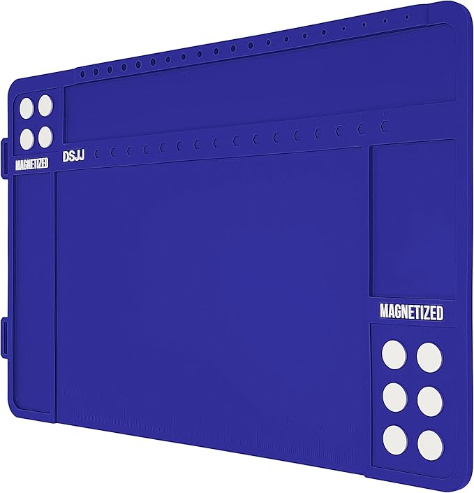 CKPART Gun Cleaning Mat, Premium Magnetic Pad With Organizer Parts Tray, Anti-Slip Rubberized Pistol Mat, Protective Workbench Mat for Gun Cleaning (16.5"x 10.43")