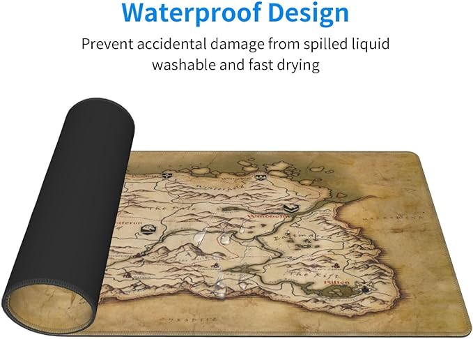 Generic Mouse Pad Non-Slip Rubber Base Mouse Pad Waterproof Desk Writing Mat for Office Home 12x31.5in, Black5