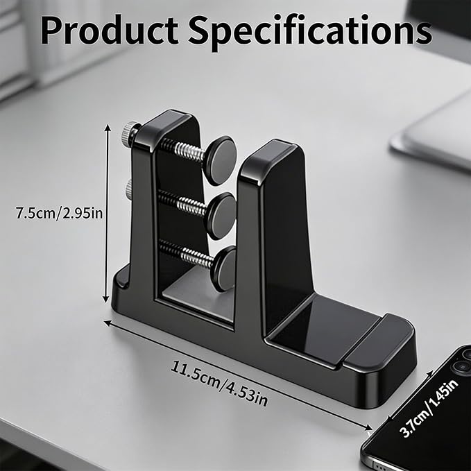 Ergonomic Vertical Laptop Stand – Space-Saving Cooling Laptop Stand for Desk Organization, Portable Stand, Compatible with MacBook Air Pro, Dell, HP, Lenovo, Tablets that Can Open 180°