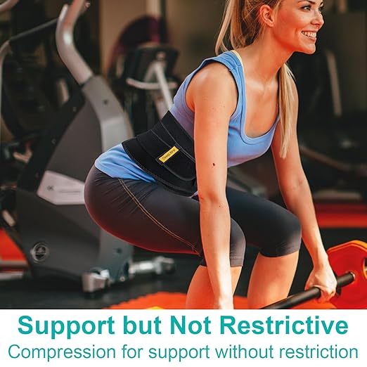 Ultra Thin Lumbar Support Brace for Women & Men – Lightweight Back Pain Relief Belt with Breathable Mesh – Slimline & Invisible Under Clothes – Sciatica & Herniated Disc Support