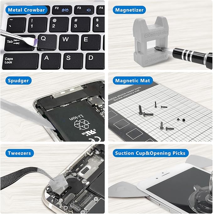 80 IN 1 Professional Computer Repair Tool Kit, Precision Screwdriver Set with 56 Bits, Magnetic Screwdriver Set for Laptop, PC, MacBook, Tablet, iPhone, PS4, Electronics, Gamer Tech Gifts for Men