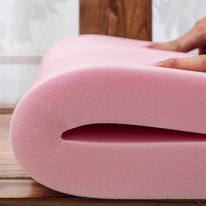 Reyox Square Non Slip Seat Cushion Thicken Chair Cushion for Recliners, Armchairs 2" Thick Hot Pink 16" x 16"