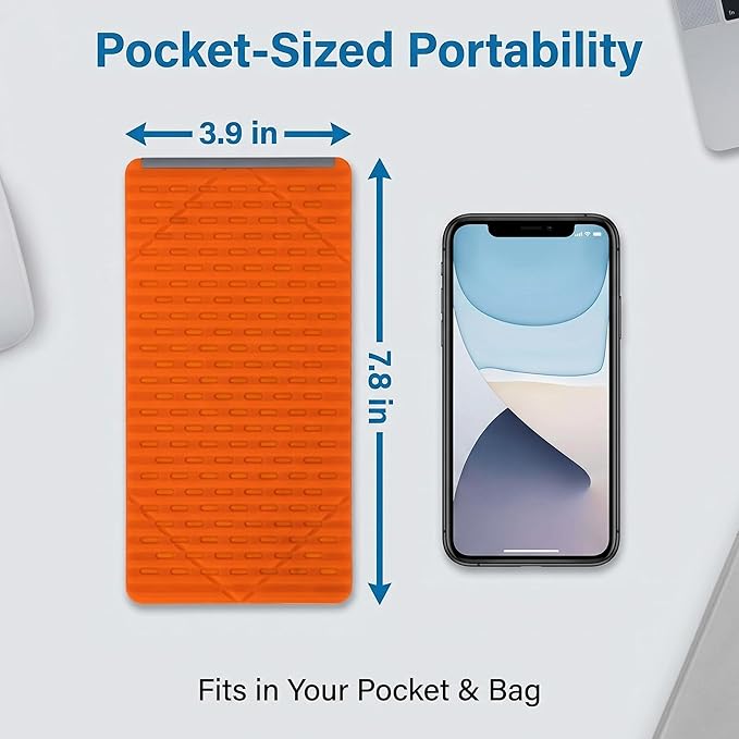 2026 New Flexible Silicone Phone Holder, 360° Bendable Aluminum Core Stand, Portable Foldable Anti-Slip Universal Mount for Phone Tablet Laptop, Ideal for Travel Office Desktop Home (Orange)