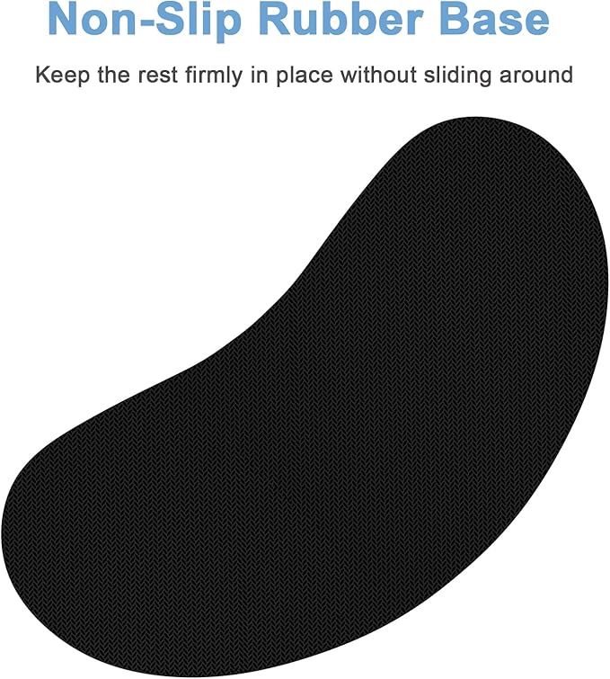 Dapesuom Mouse Wrist Rest, Cute Ergonomic Memory Foam Mouse Wrist for Computer Desk Mats Support, Hand Rest Pad Cushion for Gaming, Office, Laptop, Men, Women, Pain Relief & Easy Typing, Red