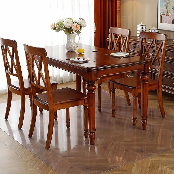 Frosted Clear Table Protector 42 x 84 Inch, 2mm Thick Plastic Table Cover, Waterproof PVC Clear Table Cover Protector, Desk Protector Mat, Writing Desk Pad for Desktop, Coffee & Dining Room Table