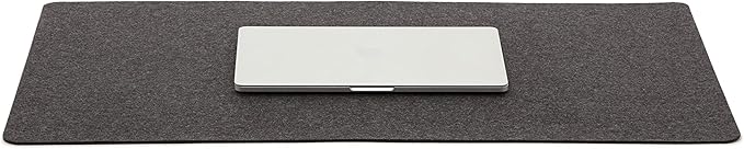 Graf Lantz Mosen Large Merino Wool Felt Desk Pad, Luxury Non-Slip Desk Mat, Blotter for Office and Home, 31W x 19H, Charcoal