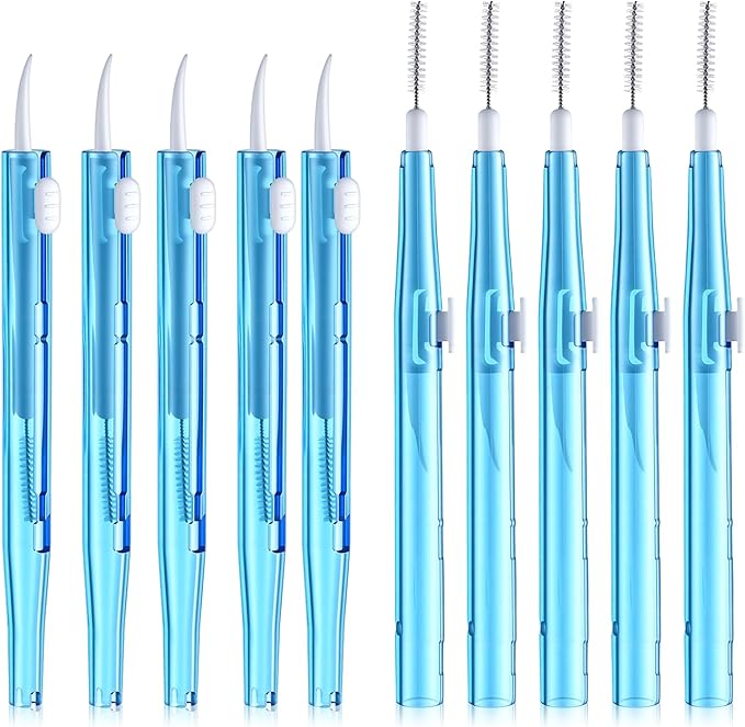 10Pcs Cell Phone Cleaning Kit, Dual Head Anti-Clogging Nylon Brushes Hook Cleaner, Multifunction Mini Cleaning Kits for 16 17 Pro Max Charging Port, Phone Speaker, Earphone, Tablet, Camera, Keyboard