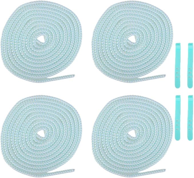 4pcs 1.6M(5.25FT) Spiral Cable Protector, Multicolor Suitable for Most Phone/Pad/Laptop USB Wire Cord Savers Protection Cover Anti-Break Wrap Charger Data Line Cables Sleeves, Laser Blue