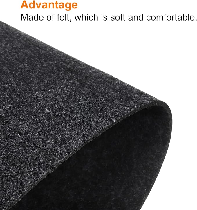 PATIKIL 28"x13" Desk Mat Protector, Felt Dual Side Mouse Pad Writing Mat for Office Home, Gray
