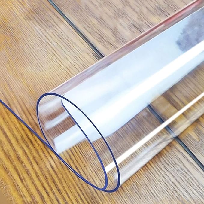 LovePads Clear Table Cover Protector, 36 x 36 Inch 2mm Thick Plastic Table Cover, Table Protector for Dining Room Table, Waterproof Dresser Cover Top for Kitchen, Coffee, Writing Desk