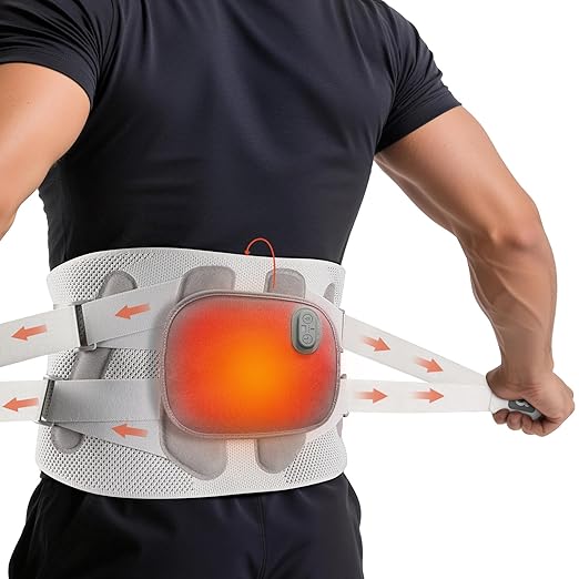 arboleaf Lower Back Pain Relief Belt - Adjustable Heated Back Brace with Detachable Heating Pad, 360° Wrap for Sciatica, Herniated Disc, Muscle Strain Size XXL (Waist 39"-43")