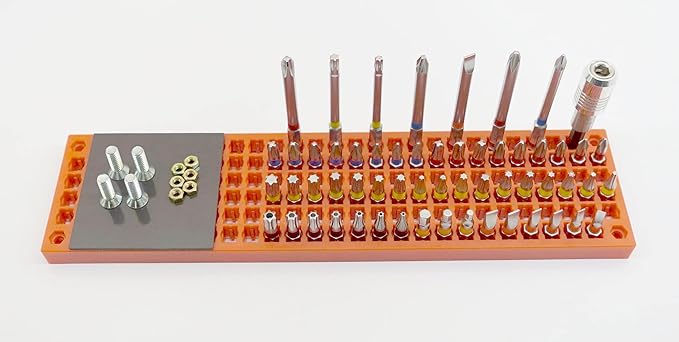 Organizer Genie ® - One Red Slim Pegboard to organize your Sockets, Wrenches, Pliers, Screwdrivers, Bits and All Other Tools