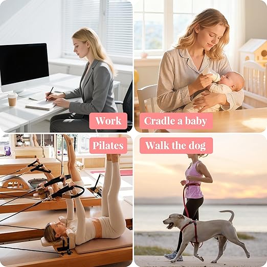 RANDY SUN Back Support for Women Ergonomic, Lightweight Posture Corrector for Office, Commute, No Pinching or Slipping, Improve Slouching Gentl, Beige, S-M