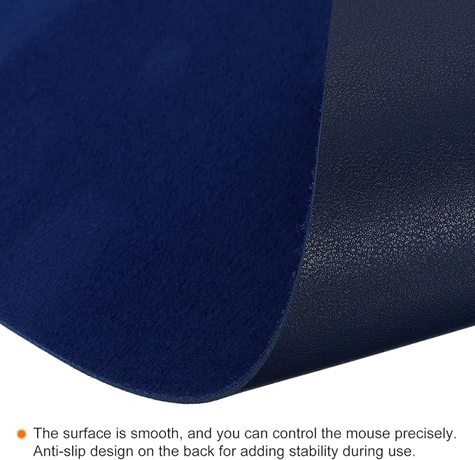 PATIKIL 28"x14" Desk Mat Protector, PVC Non-Slip Waterproof Mouse Pad Writing Mat for Office Home, Blue
