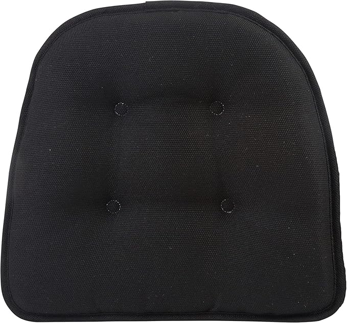 Non-Slip Chair Cushions, Assembled in USA, U-Shaped Skid-Proof Seat Pads for Dining Room, Kitchen, Office, 15"x16"