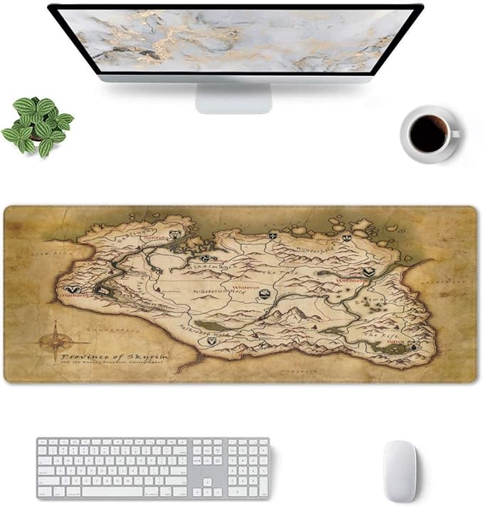 Generic Mouse Pad Non-Slip Rubber Base Mouse Pad Waterproof Desk Writing Mat for Office Home 12x31.5in, Black5