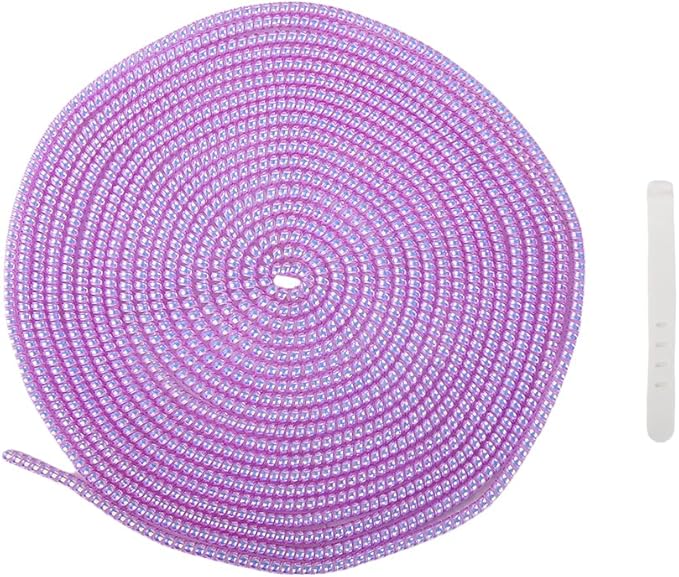 4.8M(15.75FT) Spiral Cable Protector, Multicolor Suitable for Most Phone/Pad/Laptop USB Wire Cord Savers Protection Cover Anti-Break Wrap Charger Data Line Cables Sleeves, Laser Purple