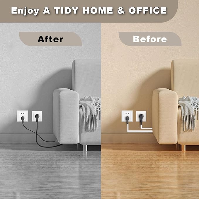 39" Silicone Cord Hider Wall Wall Cord Hider(1/4" Diameter) Cord Organizer Cord Covers Raceway Kit for Wires Hider Cable Management Under Desk W 0.54”× H 0.39”White
