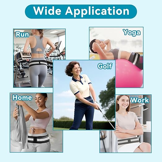Lower Back Brace for Pain Relief - Adjustable Back Support Brace for Sciatica, SI Joint, Hip & Spine Pain - Breathable Lumbar Support Belt for Men Women for Work, Home or Exercise