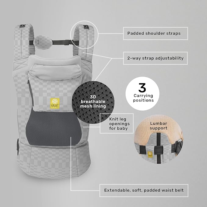 LÍLLÉbaby 3-in-1 Ergonomic CarryOn Airflow DLX Toddler Carrier with Lumbar Support & Breathable Mesh Lining (25-60 lbs), Supportive & Comfortable, Multi-Position Carrying for Hiking & Travel (Quarry)