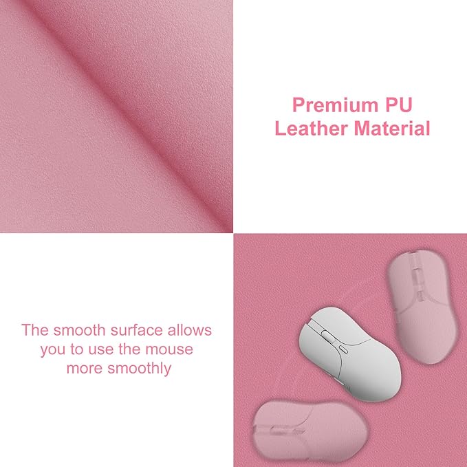 Desk Pad,Large Mouse Pad, Non-Slip PU Leathers Writing Pad,Desktop Protection Pad,Computer Desk Pad, Waterproof Table Mat, Desk Mat for Office and Home Writing (31.5"x 15.7")