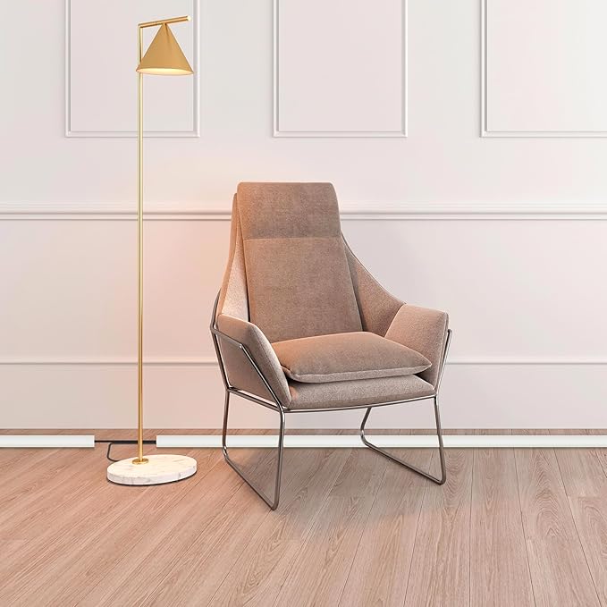 Floor Cord Cover Cable Cavity Self Adhesive Cord Hider Floor 10FT Floor Cable Management Power Cord Protector Floor Electric Cord Covers for Offices, Gym, Exhibitions (Beige, 1.18" x 20')