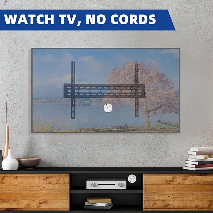 Riozoo TV Wire Hider Kit for Wall Mount TV, White in Wall Cable Management Kit, Includes 2-3/8"(60mm Hole) 2 Pass Throughs and Hole Saw Drill Attachment for Easy Install(Black) (RO-YCX-2P-BK)