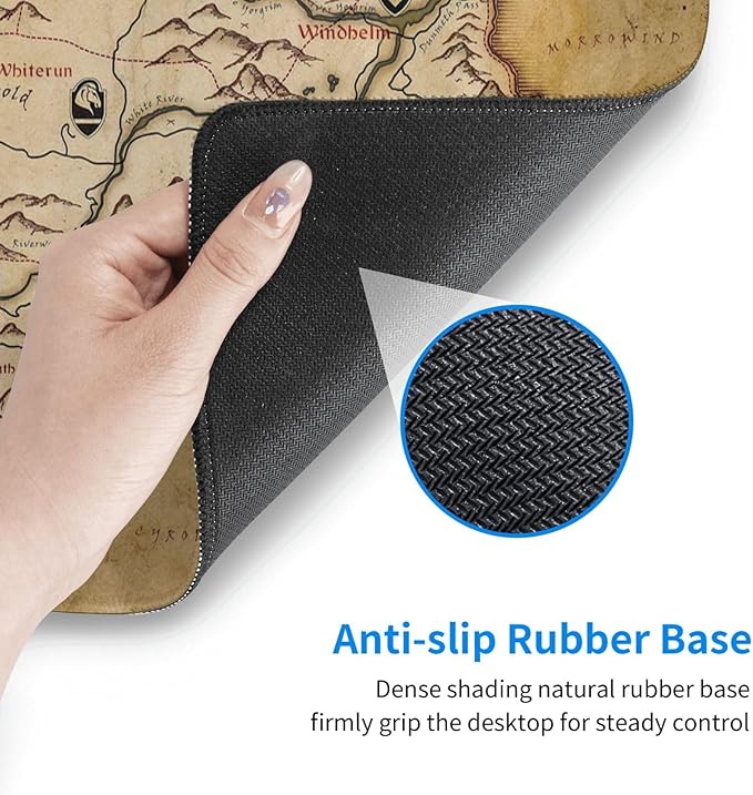 Generic Mouse Pad Non-Slip Rubber Base Mouse Pad Waterproof Desk Writing Mat for Office Home 12x31.5in, Black5