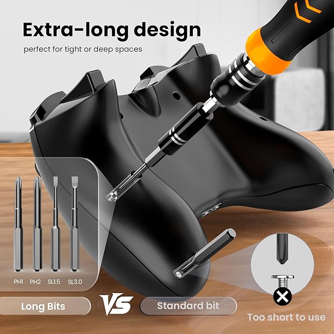JOREST 115 in 1 Small Precision Screwdriver Set, Fathers Day Tool Gifts for Men, Magnetic Repair Tool Kit for PC, Laptop, Computer, iPhone, Macbook, Jewelers, PS5, Xbox, Switch, Electronics