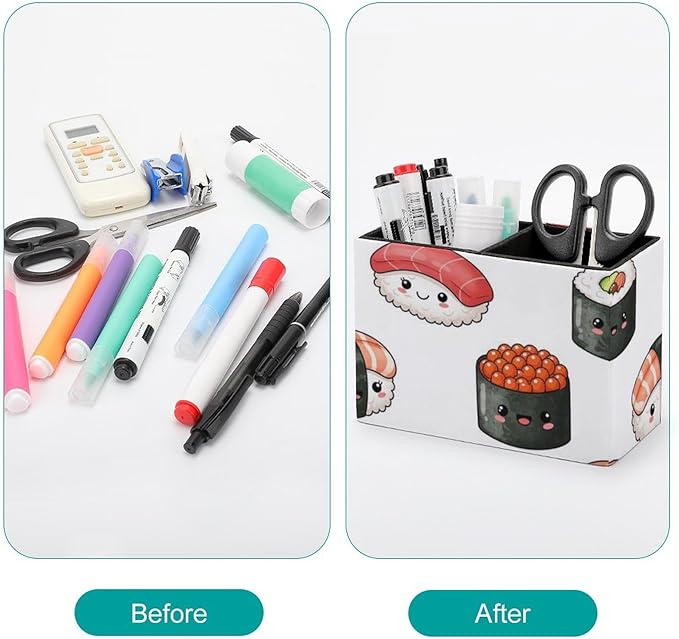 Multi-Functional Pencil Holder Cute Food Japanese Sushi, Perfect for Home and Office Use