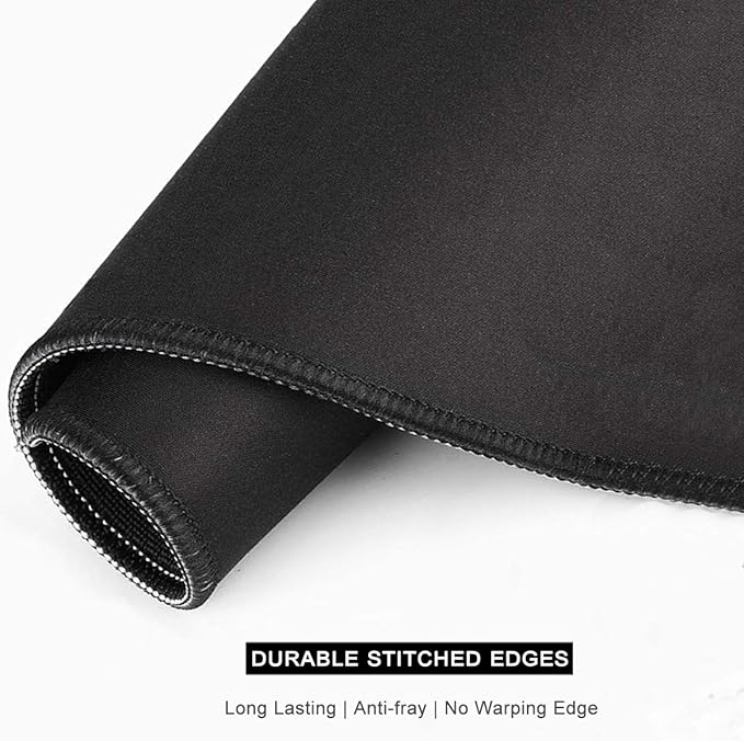 Auhoahsil Desk Mat, Ultra Large Mouse Pad, XXL Gaming Mousepad, Pretty Desk Pad, Big Extended Full Size Desktop Desk Matt for Keyboard, Laptop & Computer, 35.5 x 15.7 in, White Flowers