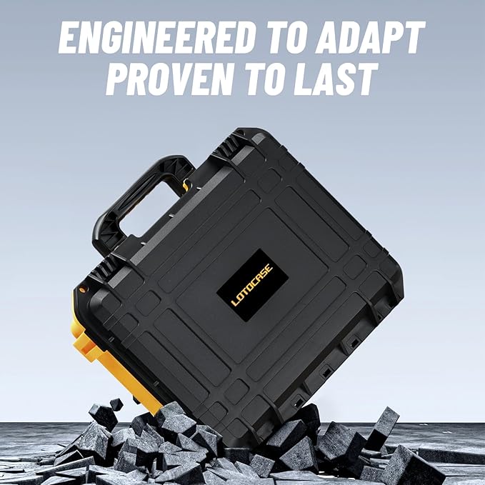 Case for Cordless Drill/Impact Driver Set - Waterproof Hard Tool Box for Dewalt Taladro, Waterproof Hard Tool Box for Dewalt Taladro, Power Tool Kit Bag for Drill Set | Impact Driver/Battery/Charger