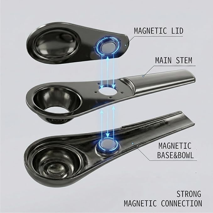Modern Zinc Alloy Tobacco Pipe Set, Traditional Handheld Pipe Accessory with Protective Storage Case and Cleaning Kit, Elegant Desktop Gift Edition (1)