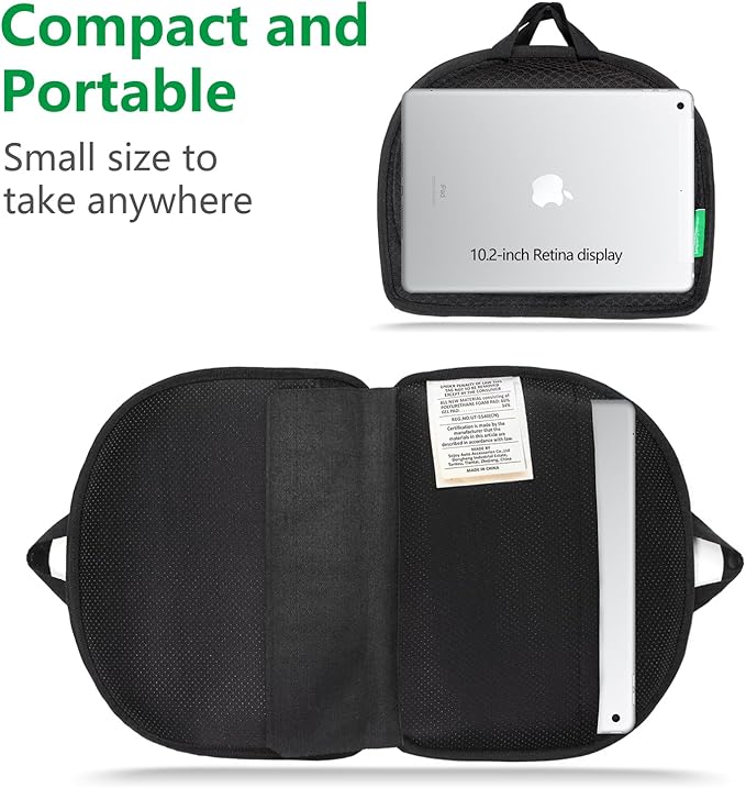 Small Travel Seat Cushion Cooling Gel & Memory Foam Portable Foldable Seat Pad for Airplane, Car, Office, Stadium Orthopedic Butt Pain Relief Pillow, 2-in-1 Design for Kids & Adults
