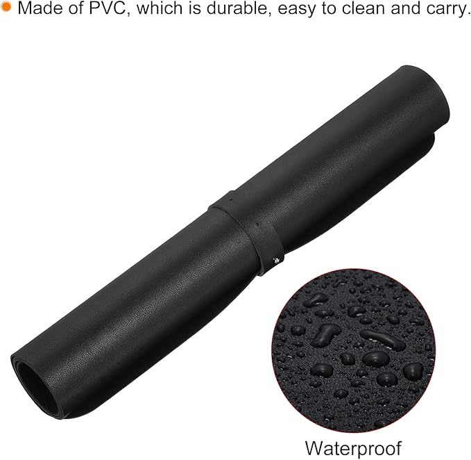 PATIKIL 24"x16" Desk Mat Protector, PVC Non-Slip Waterproof Mouse Pad Writing Mat for Office Home, Black