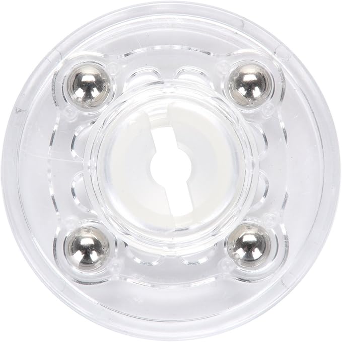TamBee 4 Pack 2 Inch Acrylic Lazy Susan Turntable Organizer, 360° Rotation Display Base, White Acrylic for Spice Rack, Cake, Kitchen Cabinet, Pantry Decorating