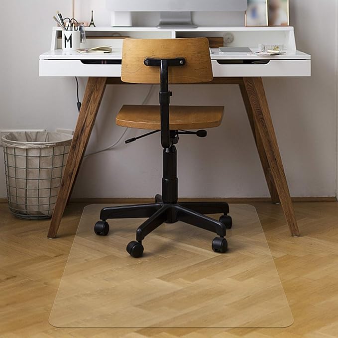 Azadx Office Chair Mat for Hardwood Floor 36 X 48, Plastic Mat for Office Chair Easy Glide on Hard Floors, Clear Computer Chair Mat Office Floor Mat Protector for Wood Floors