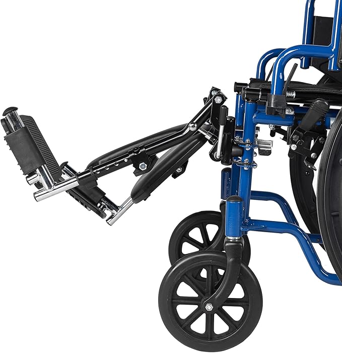 Wheelchair Elevating Legrests ，Composite Footplates with Padded Calf Supports,for Standard Wheelchairs,1 Pair