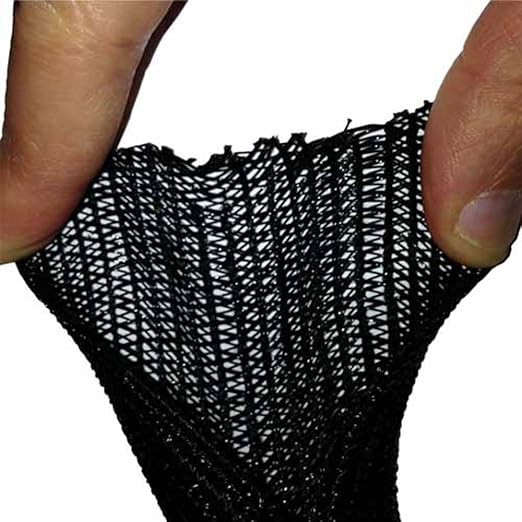 Electriduct 2" Hook Self Closing Sleeve Braid Wrap Around Sleeving Flame Retardant Flexible Mesh Cord Cover Cable Protector Wire Organizer - 100 Feet - Gray