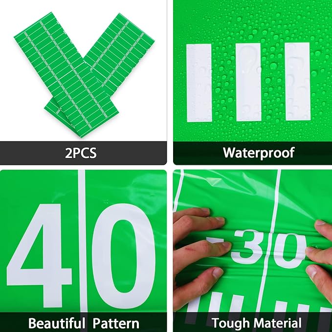 Football Party Plates and Napkins Supplies Set for 24 Guests, Disposable Sports Football Tablecloths Decorations for Football Tailgate Game Day Birthday Party Favors