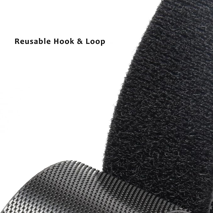 Patu Reusable Fastening Cable Ties - 30 Pcs 8 Inch Microfiber Cloth Hook and Loop Cord Management Wire Organizer Straps, Assorted Colors