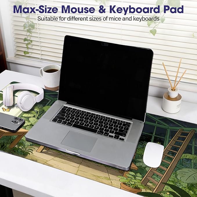 Professional Extended Gaming Mouse Pad - 31.5" x 15.7" Large Desk Mat with Stitched Edges, Waterproof Coating, Non-Slip Rubber Base for Gamers, Esports Pros, Office & Home