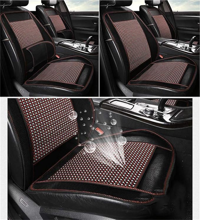 Autopeck Cooling Car Seat Covers Protector Cushion Standard Size Full Air Flow Ventilated Cover Pad Mat Breathable for Car Seat Driver Auto Chair Pads
