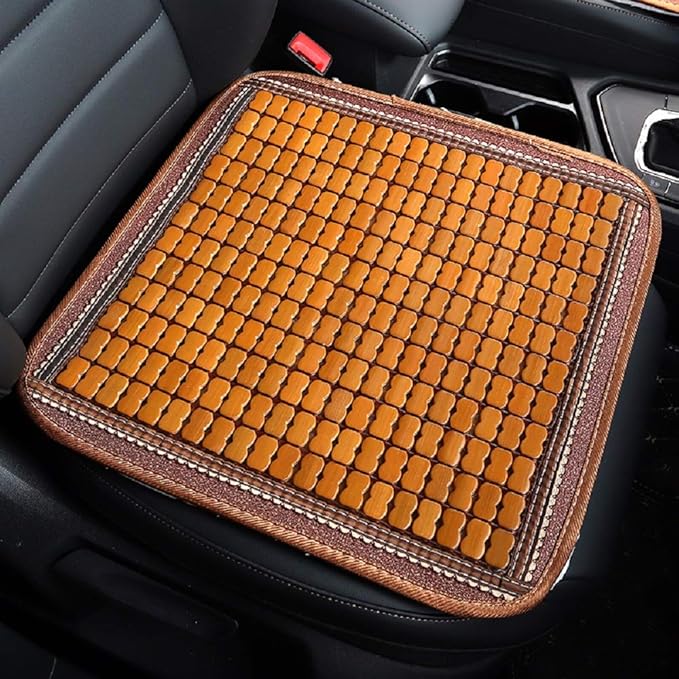 Maricome Bamboo Chair Cushions Summer Car Seat Cushion Seat Pad, Breathable Anti-Slip Size 45X45CM (1)