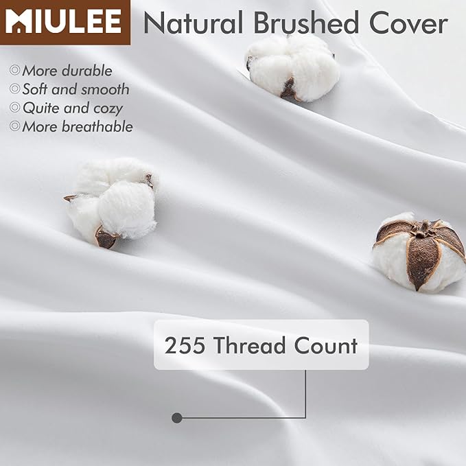 MIULEE 28x28 Inch Throw Pillow Insert Premium Throw Pillow Polyester Microfiber Stuffer Pillow for Sofa Bed Couch