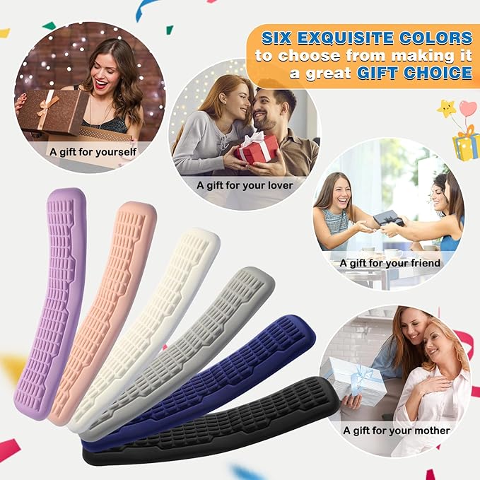 UnivoColors Memory Foam Keyboard Wrist Rest,Latest 3.0 Wave Curve Design,High-Resilience Memory Foam,Non-Slip Base Fits,Full-Sized Keyboards,Ideal for Work and Gaming(Flesh Pink)