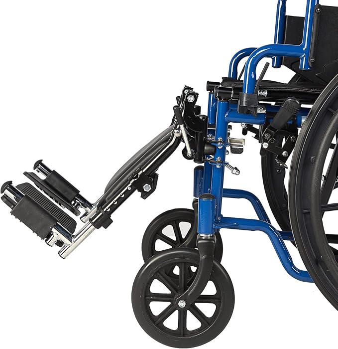 Wheelchair Elevating Legrests ，Composite Footplates with Padded Calf Supports,for Standard Wheelchairs,1 Pair